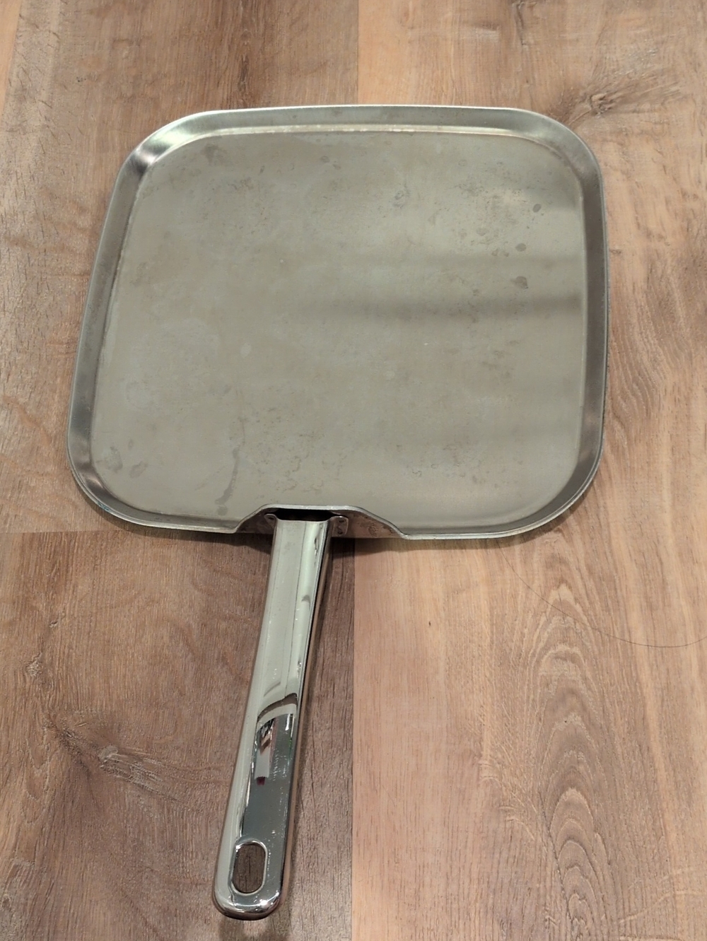 Cutco 5 ply Stainless Steel Cookware square griddle pan - Silver Finish
